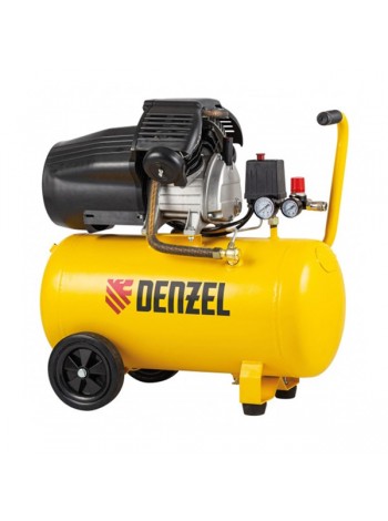 Воздушный компрессор DENZEL DCV2200/50 прямой привод, 2,2 кВт, 50 литров, 380 л/мин 58167