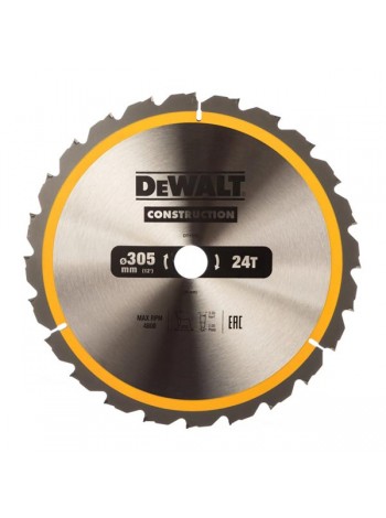 Пильный диск CONSTRUCT (305х30 мм; 24 ATB) DEWALT DT1958