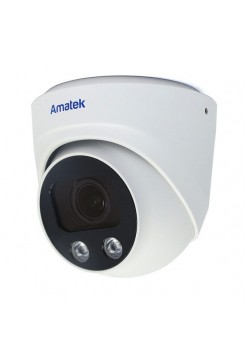 Купольная вандалозащищенная IP видеокамера Amatek AC-IDV203ZA мото; 2.7-13.5 mm 3Мп/2Мп 7000636