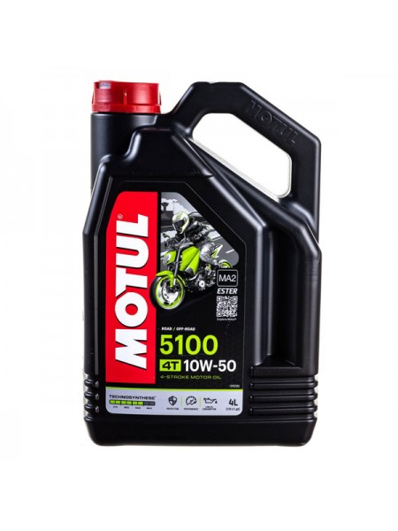 Моторное масло 5100 4T SAE 10W50 4 л MOTUL 104076