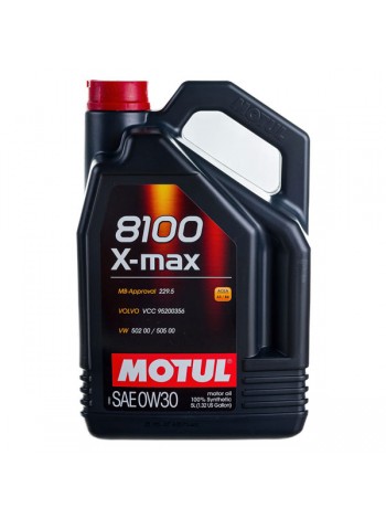 Синтетическое масло 8100 X-max SAE 0W30 5л MOTUL 106571