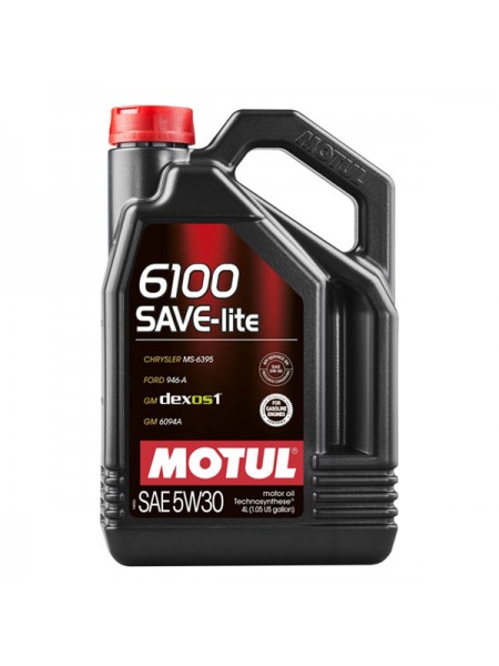 Моторное масло 6100 SAVE-LITE 5W30 4 л MOTUL 107957
