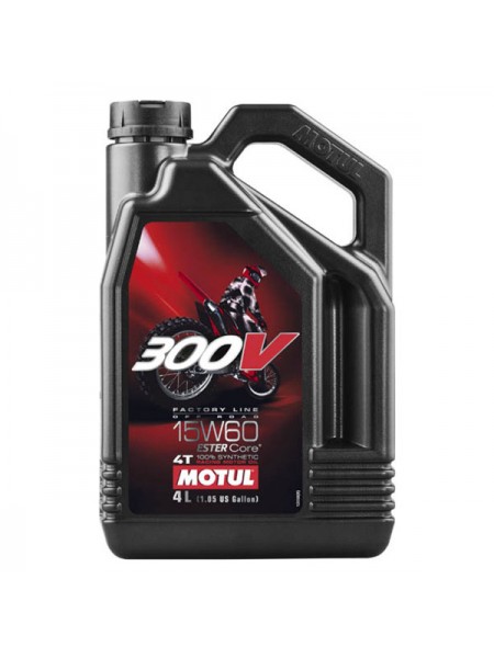 Моторное масло 300 V 4T Off Road SAE 15W60 4 л MOTUL 104138