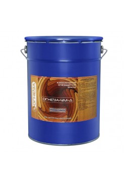 Огнезащитная вспучивающаяся краска для древесины ОГНЕЗА-УМ-Д атмосферостойкая, ведро 20 кг, цвет серый 105054