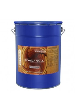 Огнезащитная вспучивающаяся краска для древесины ОГНЕЗА-УМ-Д, ведро 20 кг, цвет белый 105050