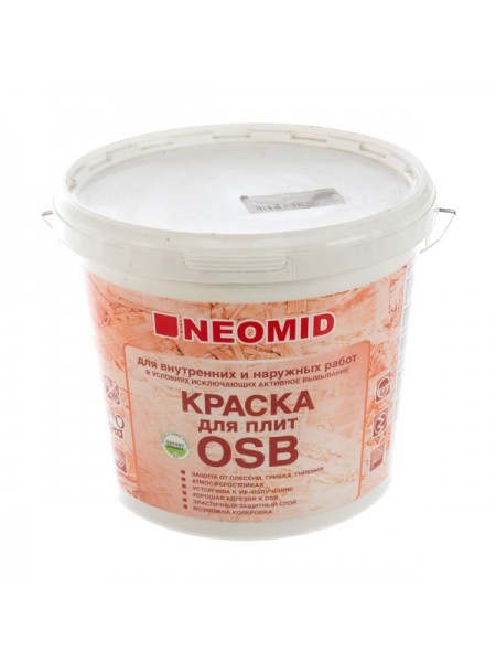 Краска для плит OSB NEOMID 7 кг для внутренних и наружных работ Н-КраскаOSB-7