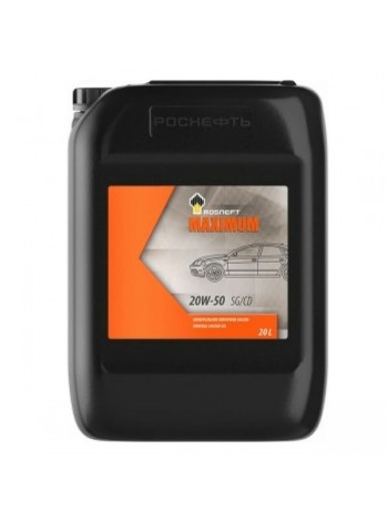 Моторное масло РОСНЕФТЬ Maximum 20W-50 SG-CD минер. кан. 20 л 40814560