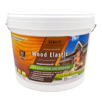 Акриловый герметик для дерева теплый шов Sealit Wood Elastic 15 кг венге 136143