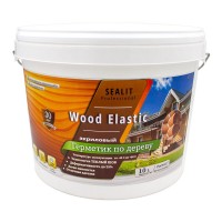 Акриловый герметик для дерева теплый шов Sealit Wood Elastic 15 кг орегон 136149