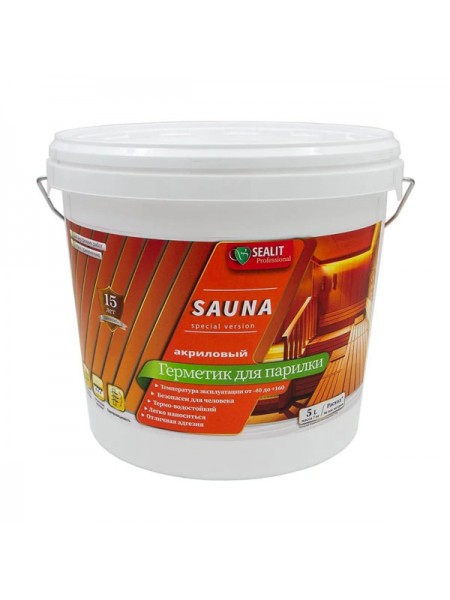 Герметик для бань и саун Sealit Sauna бук 7 кг 4020006