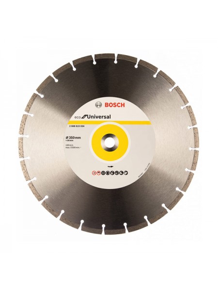 Диск алмазный ECO Universal (350х20 мм) Bosch 2608615034