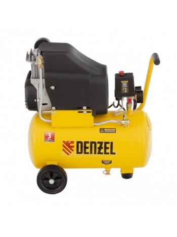 Воздушный компрессор Denzel DLC1300/24 безмасляный 1,3 кВт, 24 литра, 206 л/мин 58171