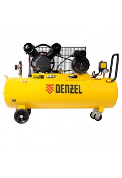 Воздушный компрессор с ременным приводом DENZEL BCV2300/100 2.3 кВт, 100 литров, 440 л/мин 58111