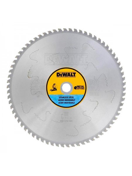 Пильный диск по INOX (355х25.4 мм; 70 MTCG) Dewalt DT1921