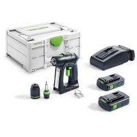 Аккумуляторная дрель-шуруповёрт FESTOOL C 18 C 3,1-Plus