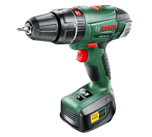 Аккумуляторная ударная дрель-шуруповерт Bosch PSB 18 LI-2