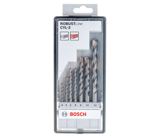 Набор 7 сверл по бетону SILVERPERCUSS Robust Line Bosch 2607010545
