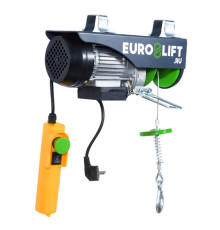 Лебедка электрическая стационарная EURO-LIFT РА-250А 00006518 (г/п 125/250 кг, высота подъема 12/6 м, IP54)