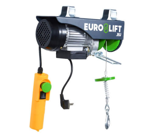 Лебедка электрическая стационарная EURO-LIFT РА-250А 00006518 (г/п 125/250 кг, высота подъема 12/6 м, IP54)