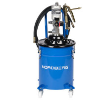 Пневматическая установка для раздачи густой смазки NORDBERG с баком 20 л NO5020