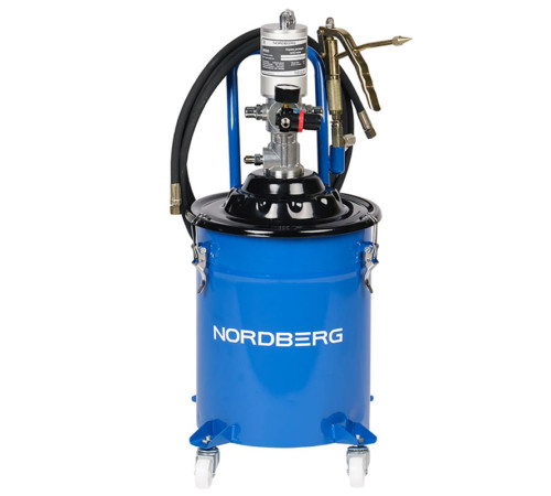 Пневматическая установка для раздачи густой смазки NORDBERG с баком 20 л NO5020