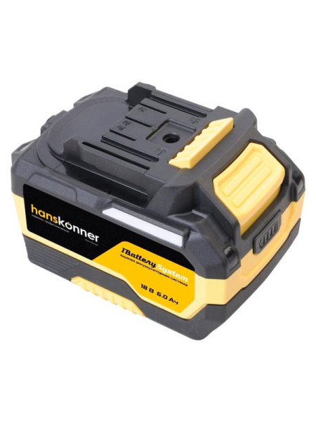 Аккумулятор Hanskonner 18 В, 1BatterySystem, 6.0 Ач HBP2006