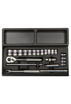 Набор торцевых головок 3/8 с принадлежностями, 23 предмета KING TONY 9-3523MR