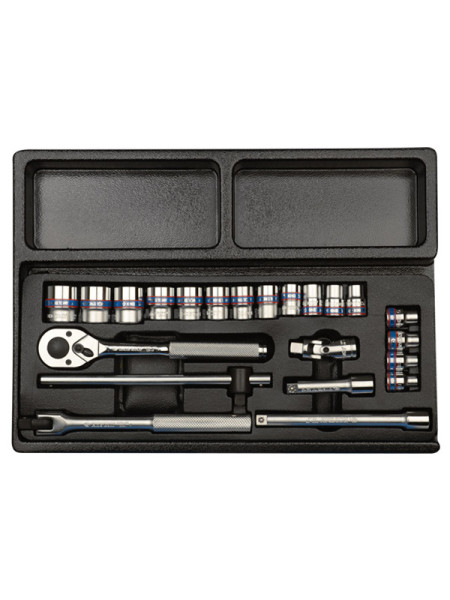 Набор торцевых головок 3/8 с принадлежностями, 23 предмета KING TONY 9-3523MR