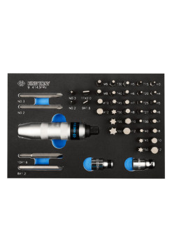 Набор торцевых насадок, бит и ударная отвертка, 43 предмета KING TONY 9-4143FRV