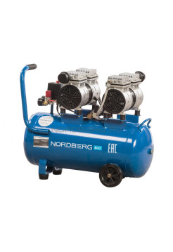 Компрессор поршневой безмаслянный, объем 50л NORDBERG ECO NCEO50/210