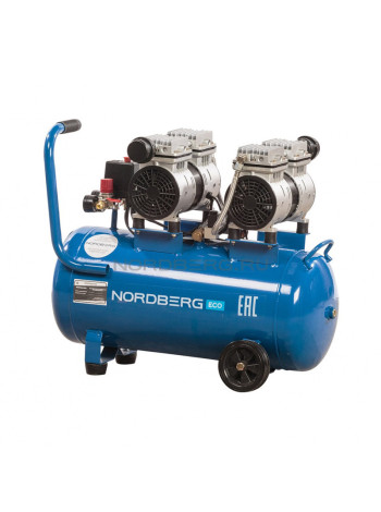 Компрессор поршневой безмаслянный, объем 50л NORDBERG ECO NCEO50/210