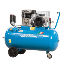 Компрессор поршневой с ременным приводом, объем 100л NORDBERG NC100/360