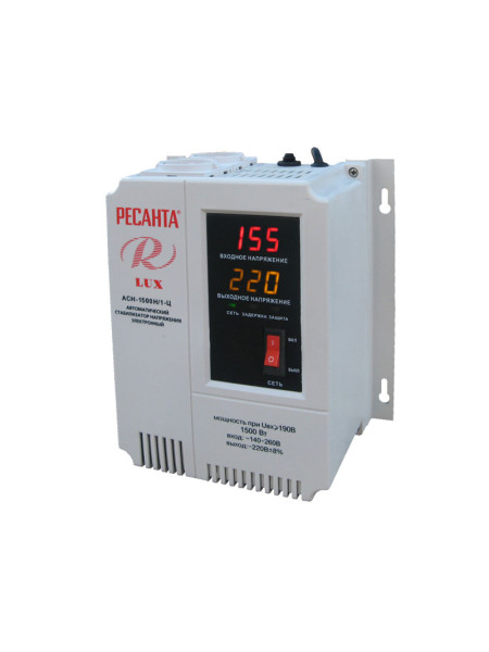 Стабилизатор напряжения Ресанта АСН 1500 Н/1-Ц Lux