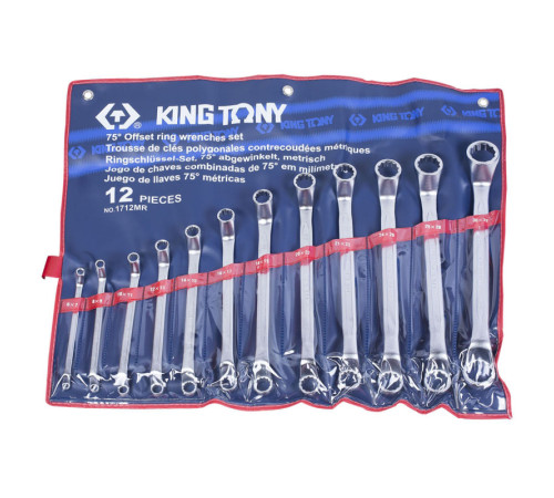 Набор накидных ключей, 6-32 мм, 12 предметов KING TONY 1712MR