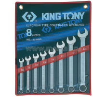 Набор комбинированных ключей, 10-22 мм, 8 предметов KING TONY 1208MR