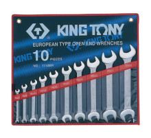 Набор рожковых ключей, 6-28 мм, 10 предметов KING TONY 1110MR