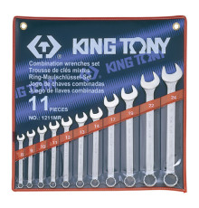 Набор комбинированных ключей, 8-24 мм, 11 предметов KING TONY 1211MR