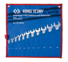 Набор комбинированных ключей, 8-24 мм, 11 предметов KING TONY 1211MRN