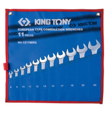 Набор комбинированных ключей, 8-24 мм, 11 предметов KING TONY 1211MRN