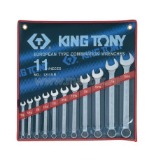 Набор комбинированных ключей, 1/4-15/16, 11 предметов KING TONY 1211SR