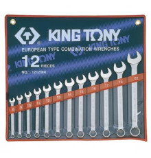 Набор комбинированных ключей, 8-22 мм, 12 предметов KING TONY 1212MR