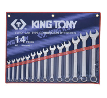 Набор комбинированных ключей, 10-32 мм, 14 предметов KING TONY 1214MR
