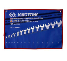Набор комбинированных ключей, 10-32 мм, 14 предметов KING TONY 1214MRN01