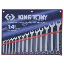Набор комбинированных ключей, 8-24 мм, 14 предметов KING TONY 1215MR01