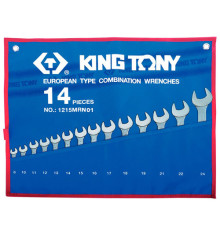 Набор комбинированных ключей, 8-24 мм, 14 предметов KING TONY 1215MRN01