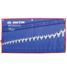 Набор комбинированных ключей, 6-24мм, 18 предметов KING TONY 1218MRN