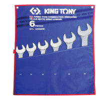 Набор комбинированных ключей, 34-50 мм, 6 предметов KING TONY 1296MRN