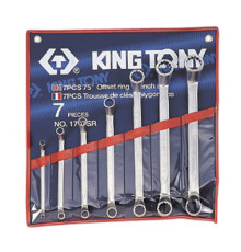 Набор накидных ключей, 1/4-9/8, 7 предметов KING TONY 1707SR