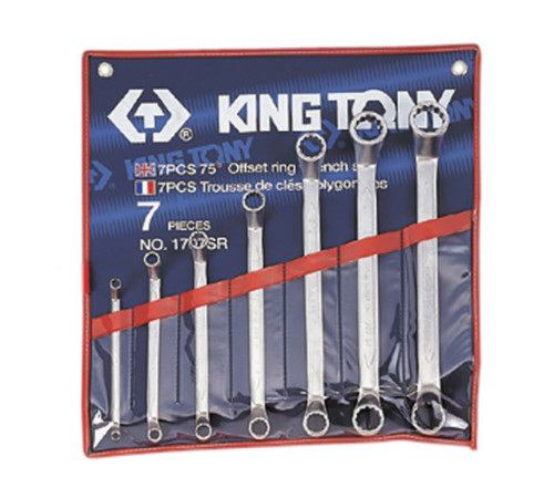 Набор накидных ключей, 1/4-9/8, 7 предметов KING TONY 1707SR
