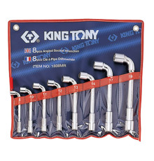 Набор торцевых L-образных ключей, 8-19 мм, 8 предметов KING TONY 1808MR
